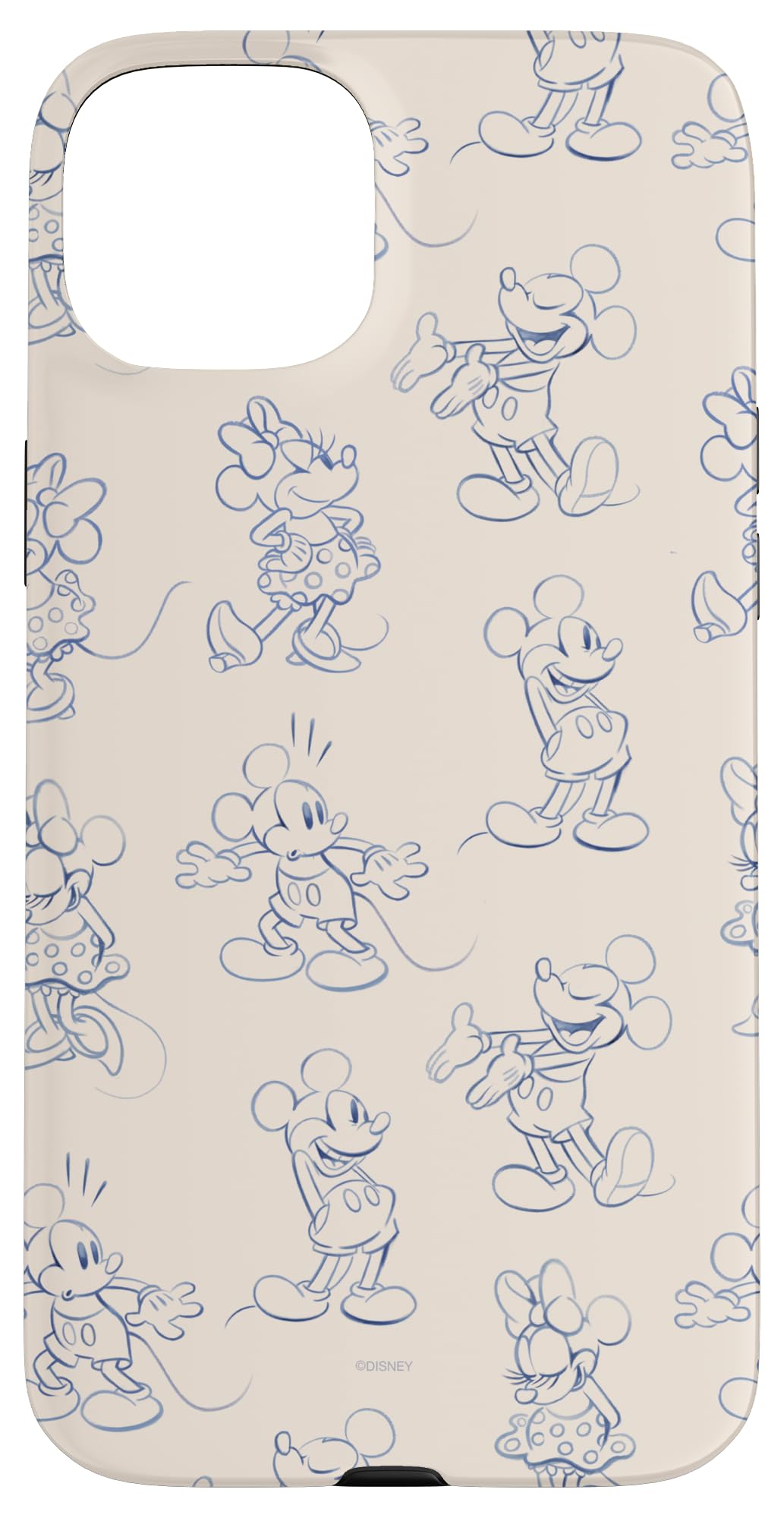 iPhone 16 Plus Disney Mickey and Minnie Mouse Retro Vintage Art Reactions Case